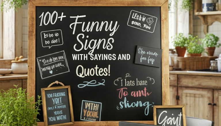 100+ Funny Signs with Sayings and Quotes to Make You Laugh Out Loud